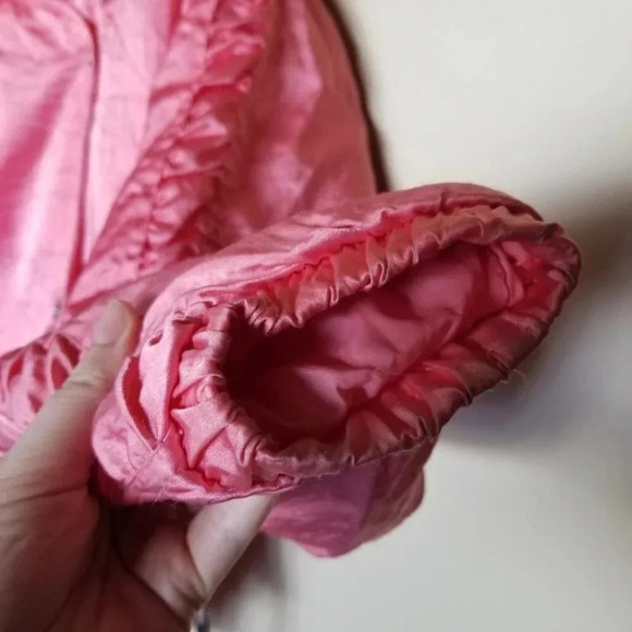 Vintage Stylman Barbie Hot Pink Ski Puffer Jacket S - Picture 10 of 13